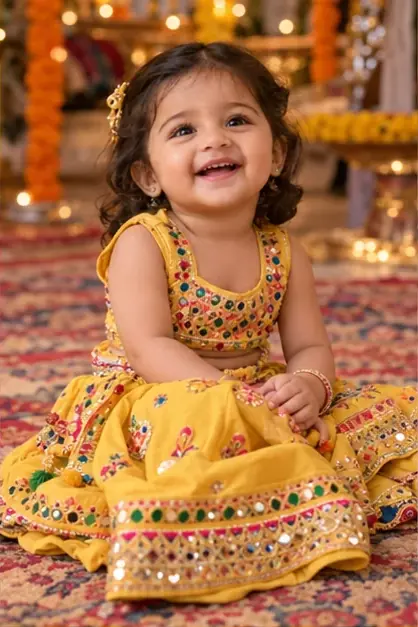 babies collection style illustration; not a generated result for Baby rangoli studio